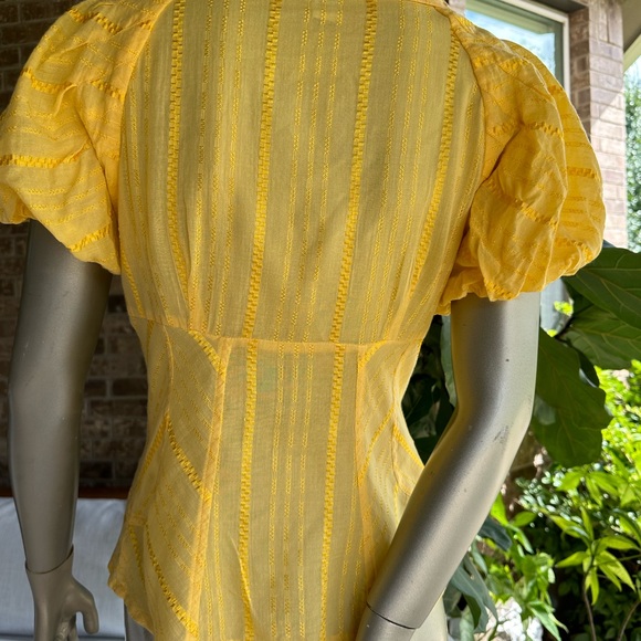 Antropologie-Odille puff sleeve blouse size 4 - Picture 3 of 3